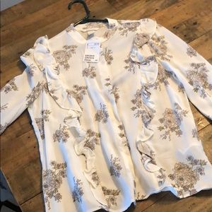 H&M floral button up